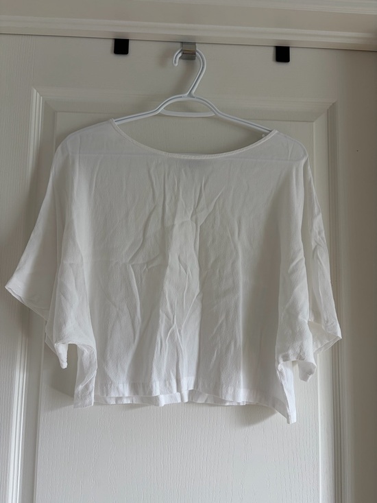 Dynamite Tops - Dynamite White Boxy Crop Top